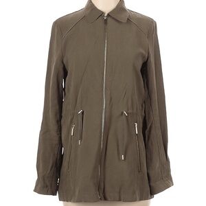 Zara Khaki Green Parka Jacket Womens Size Small